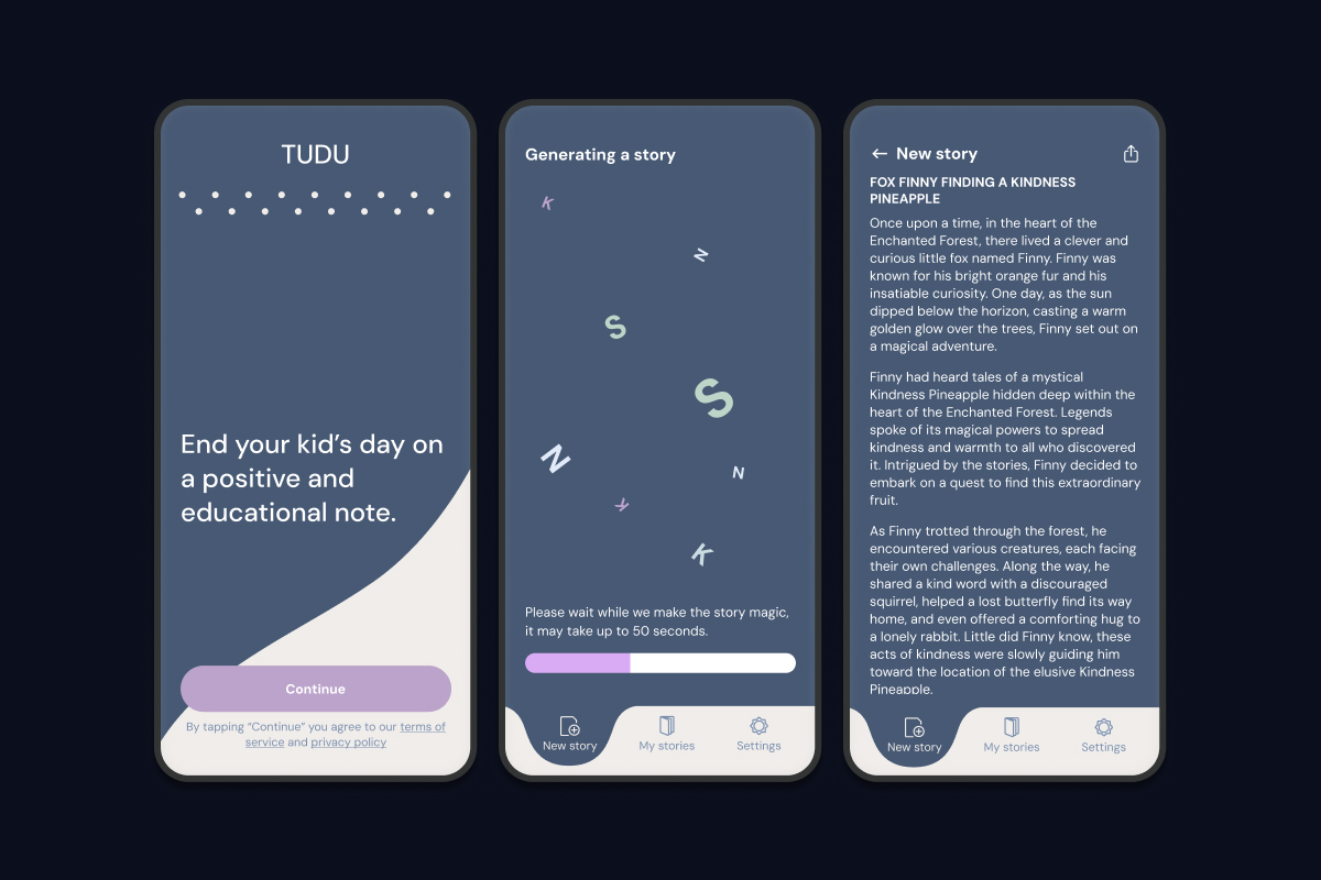 Tudu app screenshot