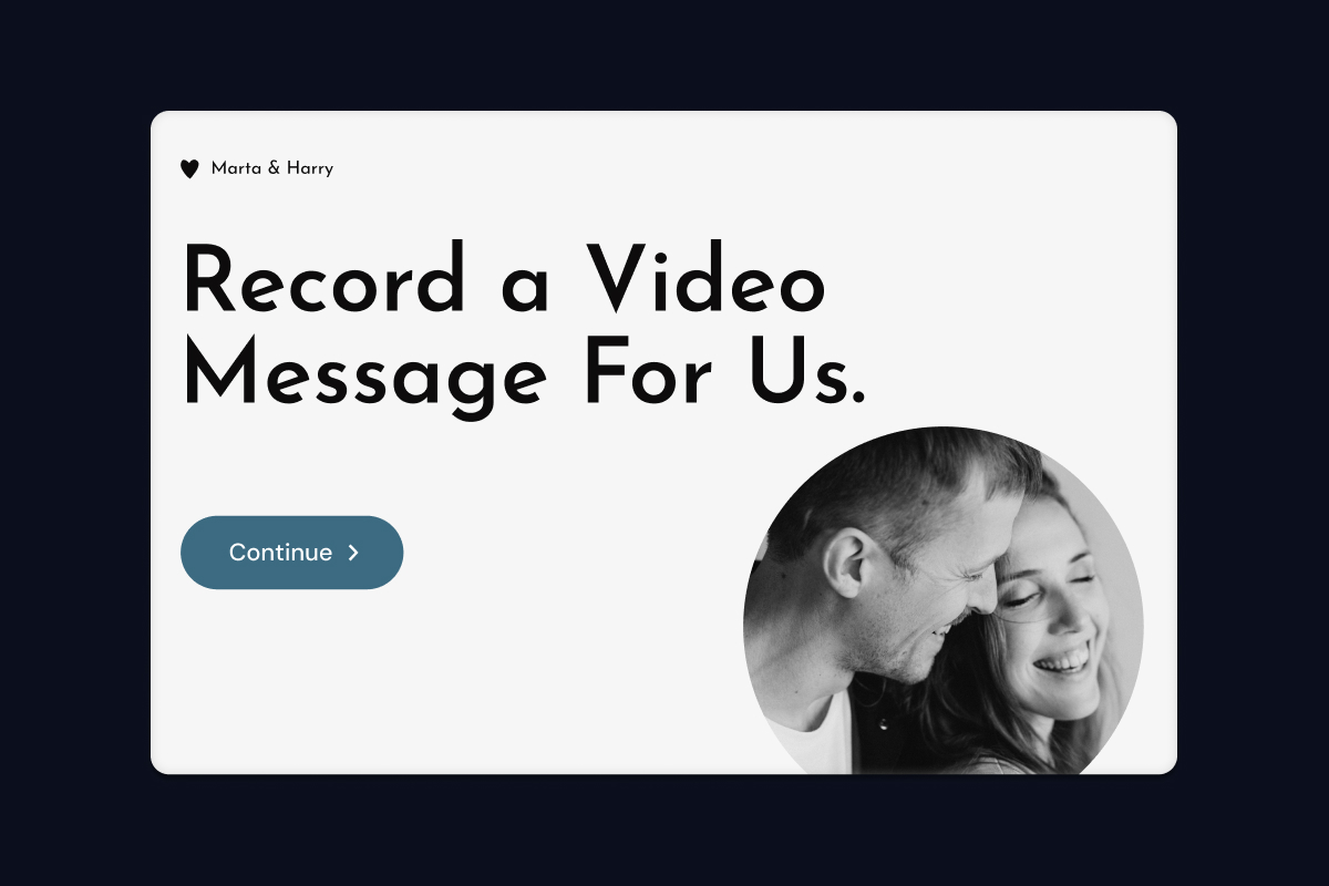 Video Guestbook app screenshot